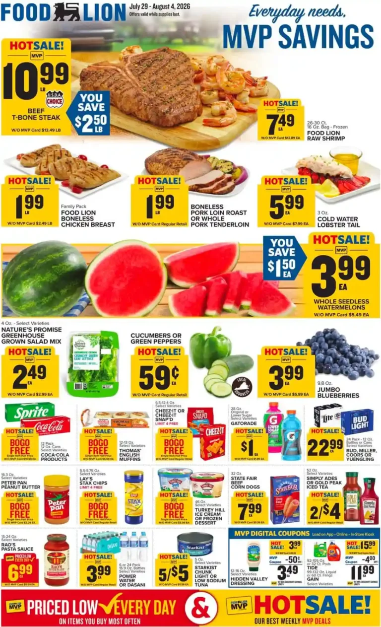 Food Lion Weekly Ad Early Preview