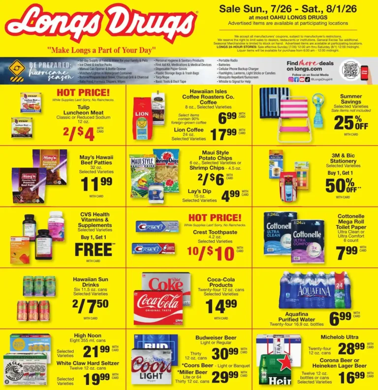 Longs Weekly Ad Early preview