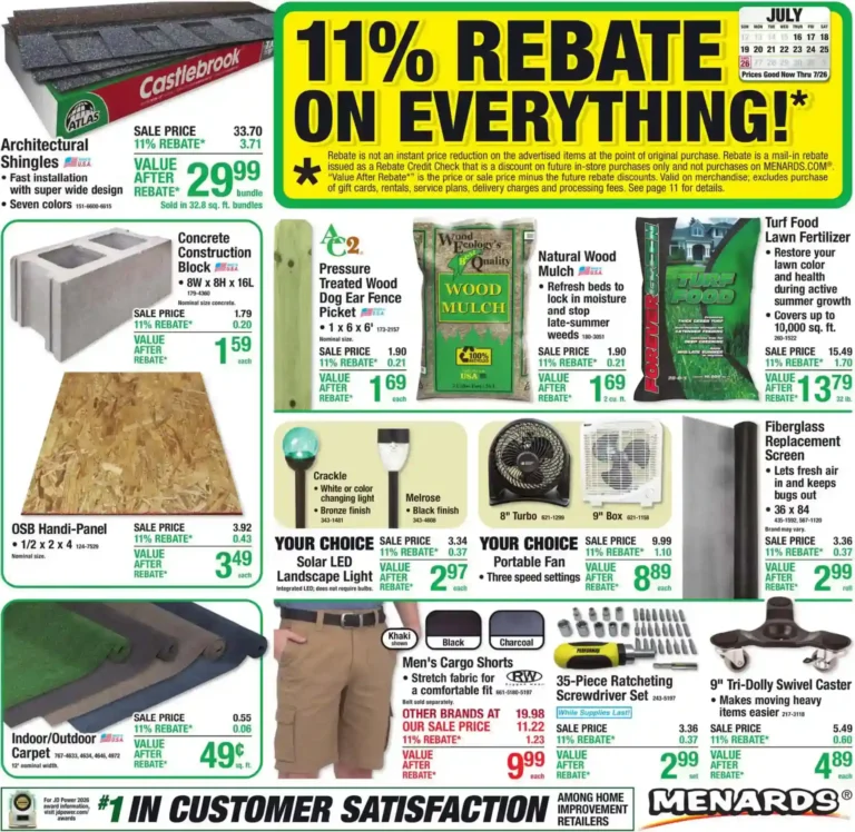 Menards Weekly Ad Early Preview