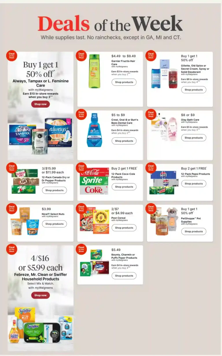 Walgreens Weekly Ad Early Preview