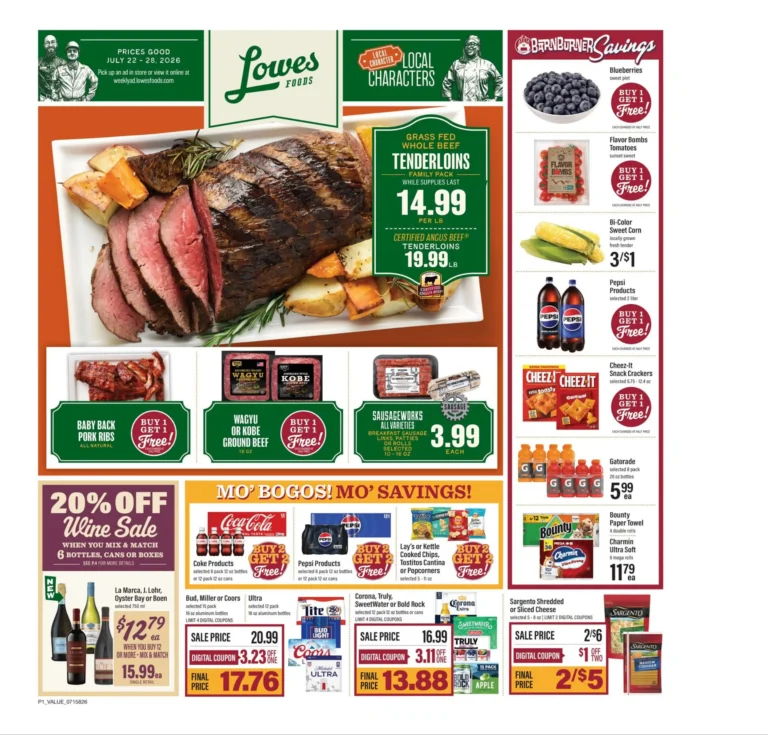 Lowes Foods Weekly Ad Early Preview
